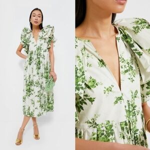 Tuckernuck Limelight Bouquet Mariana Midi Dress XXL